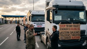 Western Balkans Truckers Threaten EU Border Blockade Over Schengen 90-Day Rule