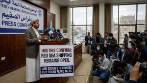 Houthis Say Red Sea Shipping Will Stay Open and Signal Readiness for Yemen Peace Talks