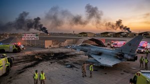 Italian F-2000 Fighter Hit in Attack on Saudi Arabia’s Ta’if Air Base