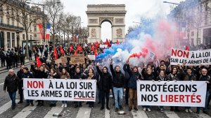 French Protests Target Proposed Police Firearms Bill