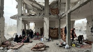 Gaza Families Forced to Shelter in Buildings at Risk of Collapse