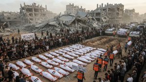 Gaza Prepares Funeral for 105 Palestinians Recovered from Rubble