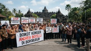 Indonesian Critics Call for Boycott of Andrea Bocelli’s Borobudur Concert