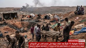 Rights Group Reports 72 Dead after Airstrikes at Sudan Gold Mine
